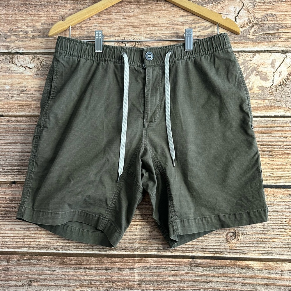 Vuori Ripstop Shorts Mens 31 (NO SIZE TAG) Green Outdoor Utility